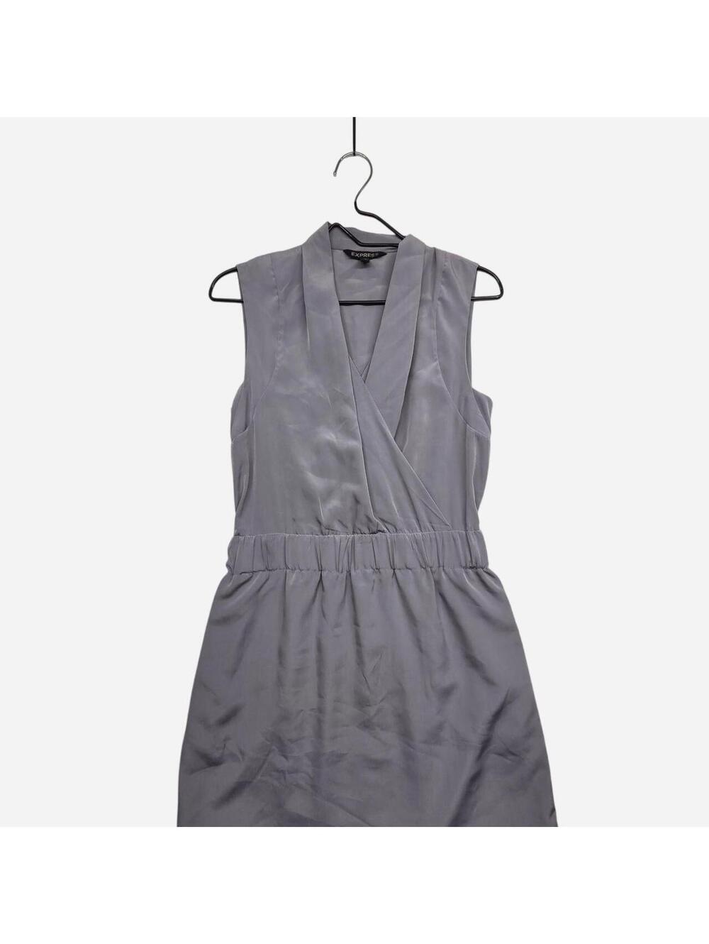 Express Women's Purple and Grey Dress